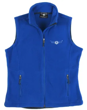 Canyon Fleece - Ladies Zip Vest by Flying R Ranchwear - Royal Blue