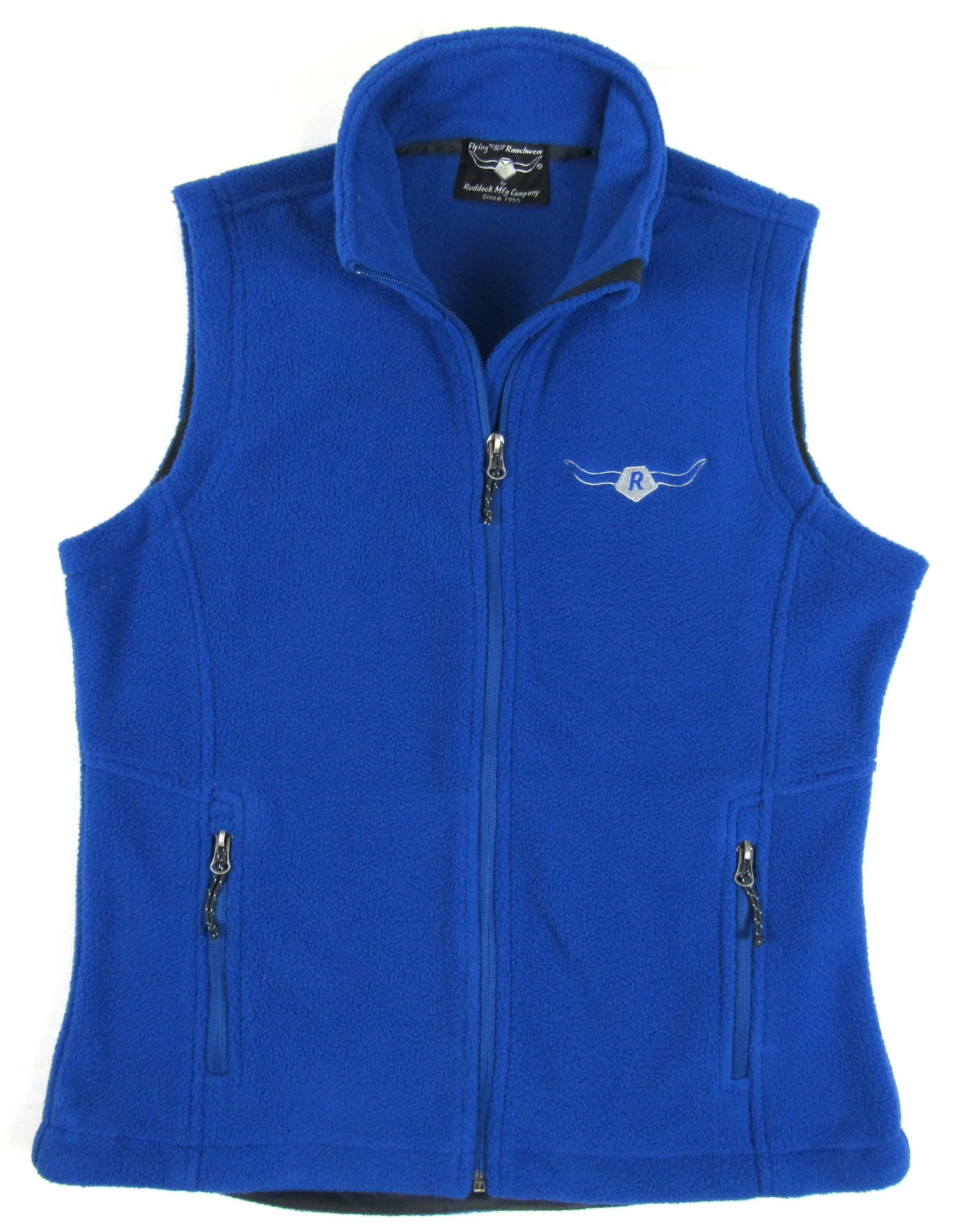 Canyon Fleece - Ladies Zip Vest by Flying R Ranchwear - Royal Blue