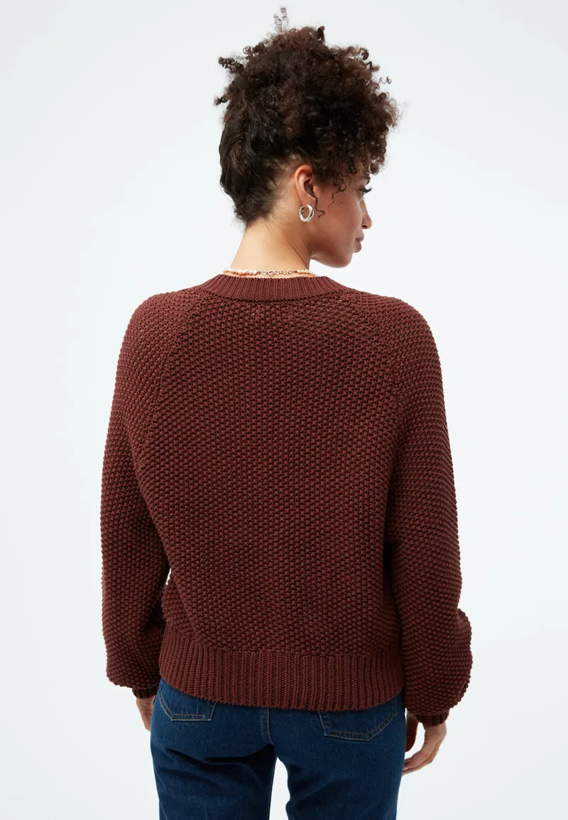 Cardigan GBNele Intense Rust | Givn