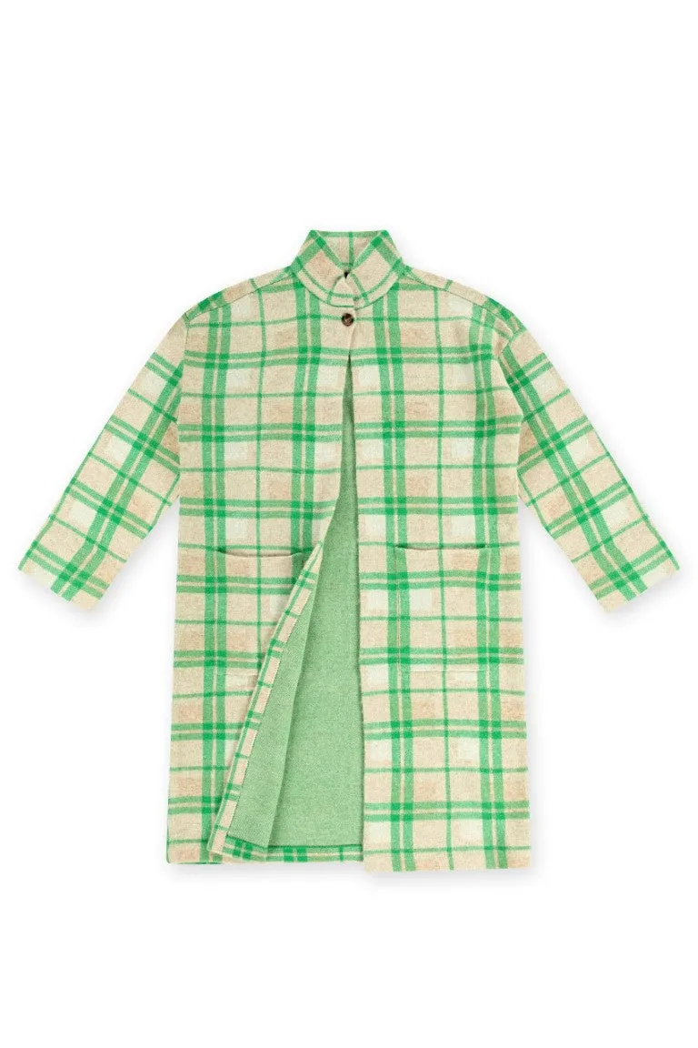 Cardigan Sjoerd - Parrot Green Check