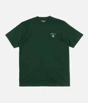 Carhartt Reverse Midas T-Shirt - Bottle Green / White