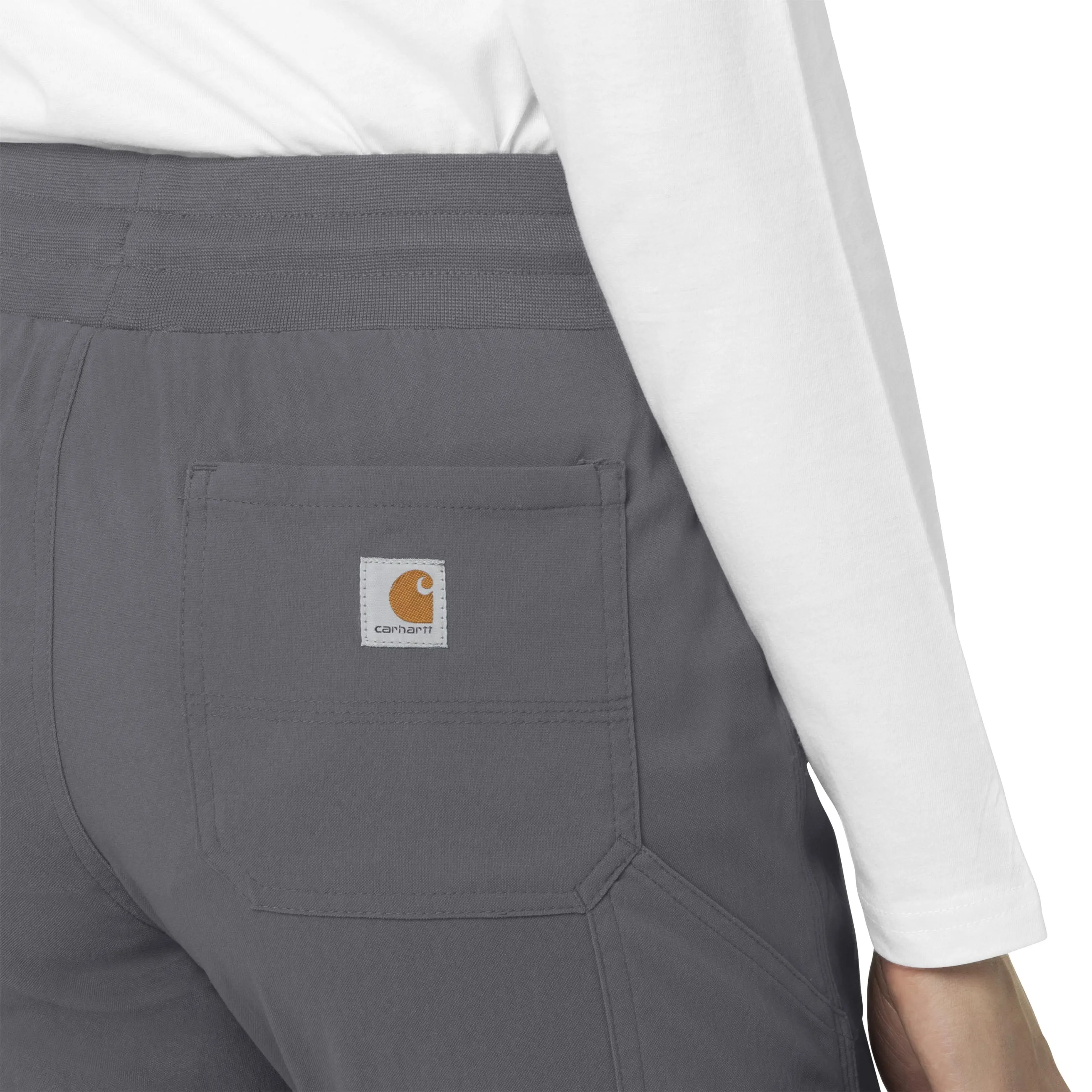 Carhartt Rugged Flex Peak Women's Slim Leg Scrub Pant - Pewter