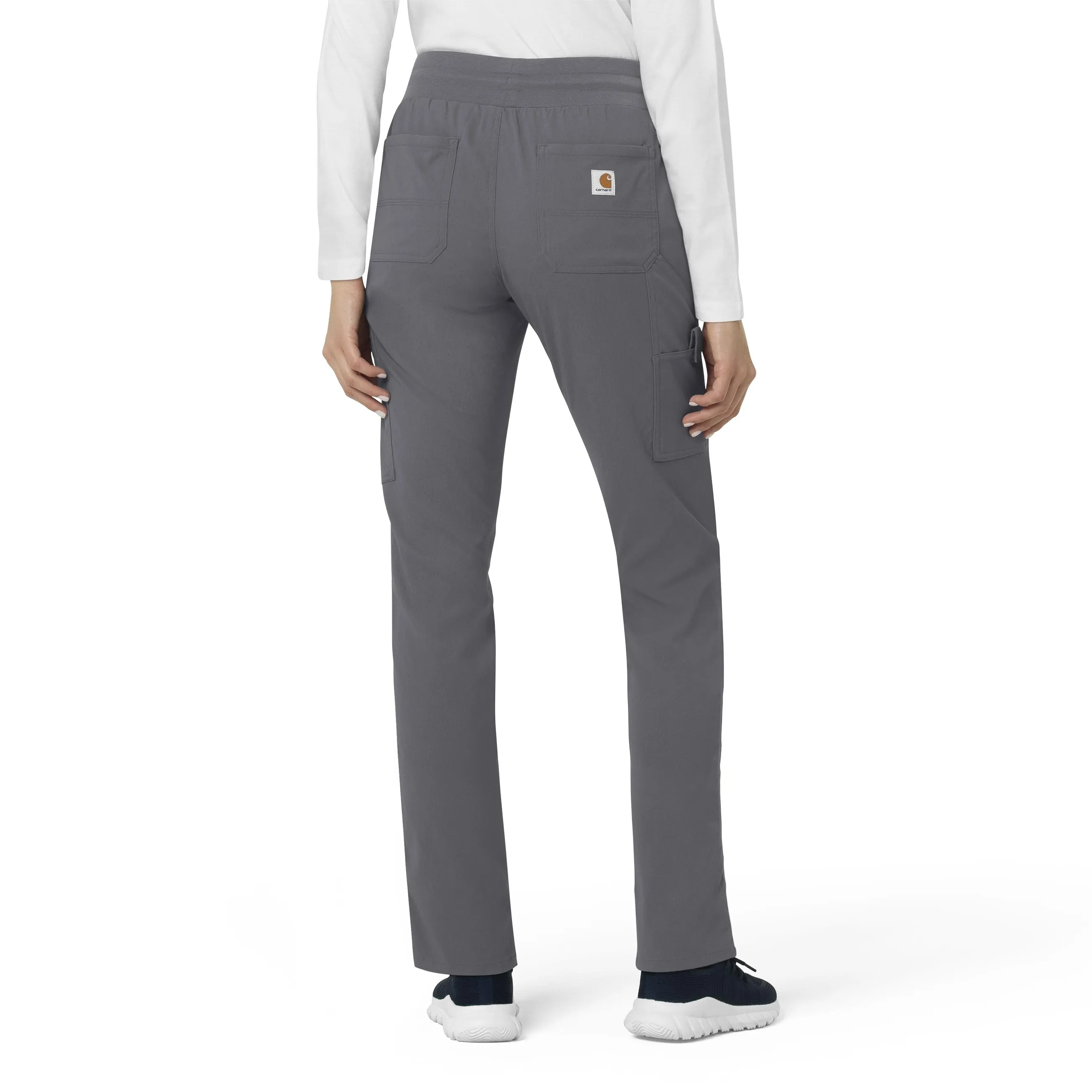 Carhartt Rugged Flex Peak Women's Slim Leg Scrub Pant - Pewter