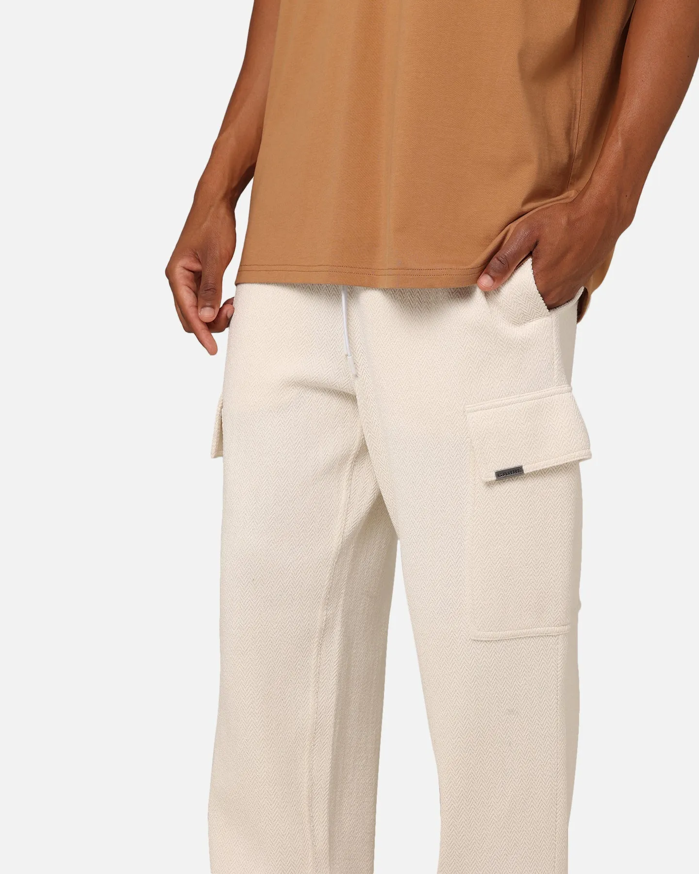 Carre Grain Superior Cargo Jogger Off White