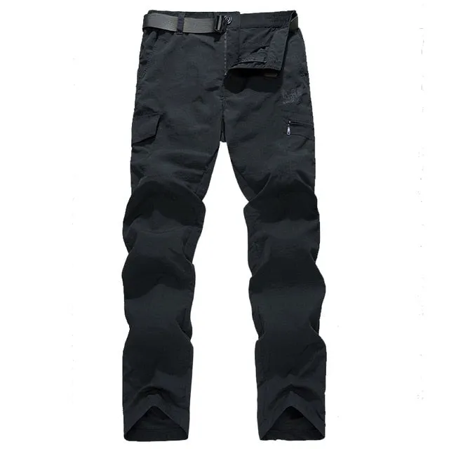 Casual Waterproof Quick-drying Mid Waist Army Pants With Pockets For Male