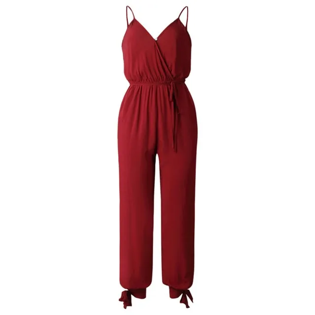 Casual Women Sleeveless Loose Romper Jumpsuit