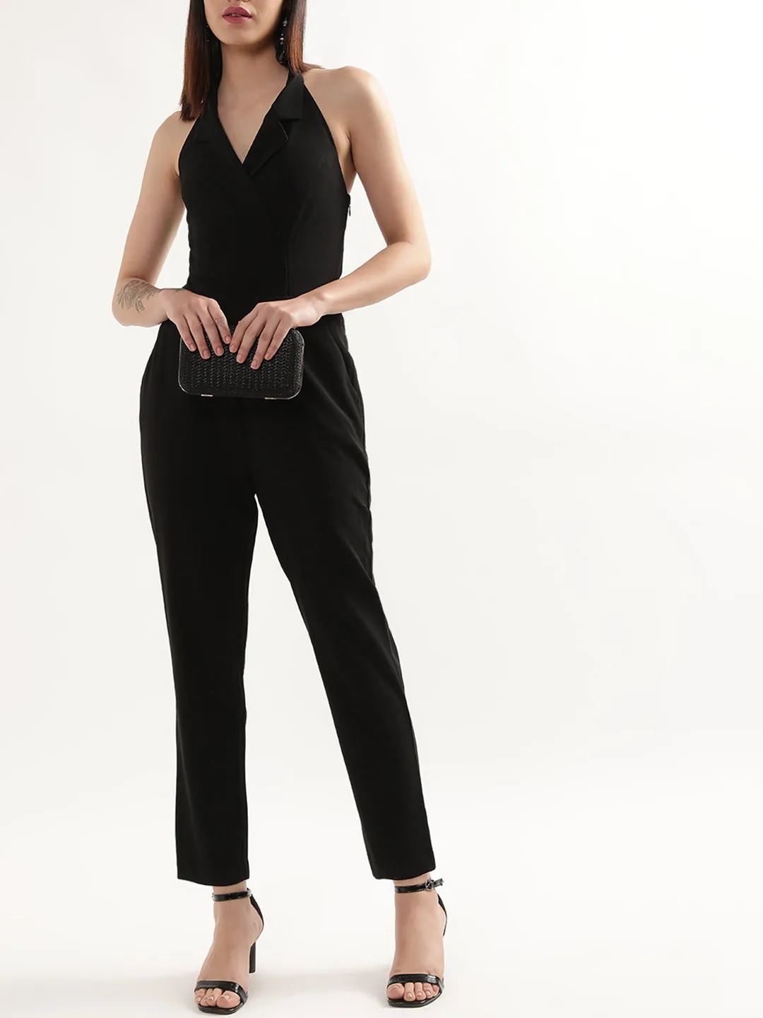 Centre Stage Women Black Jumpsuit