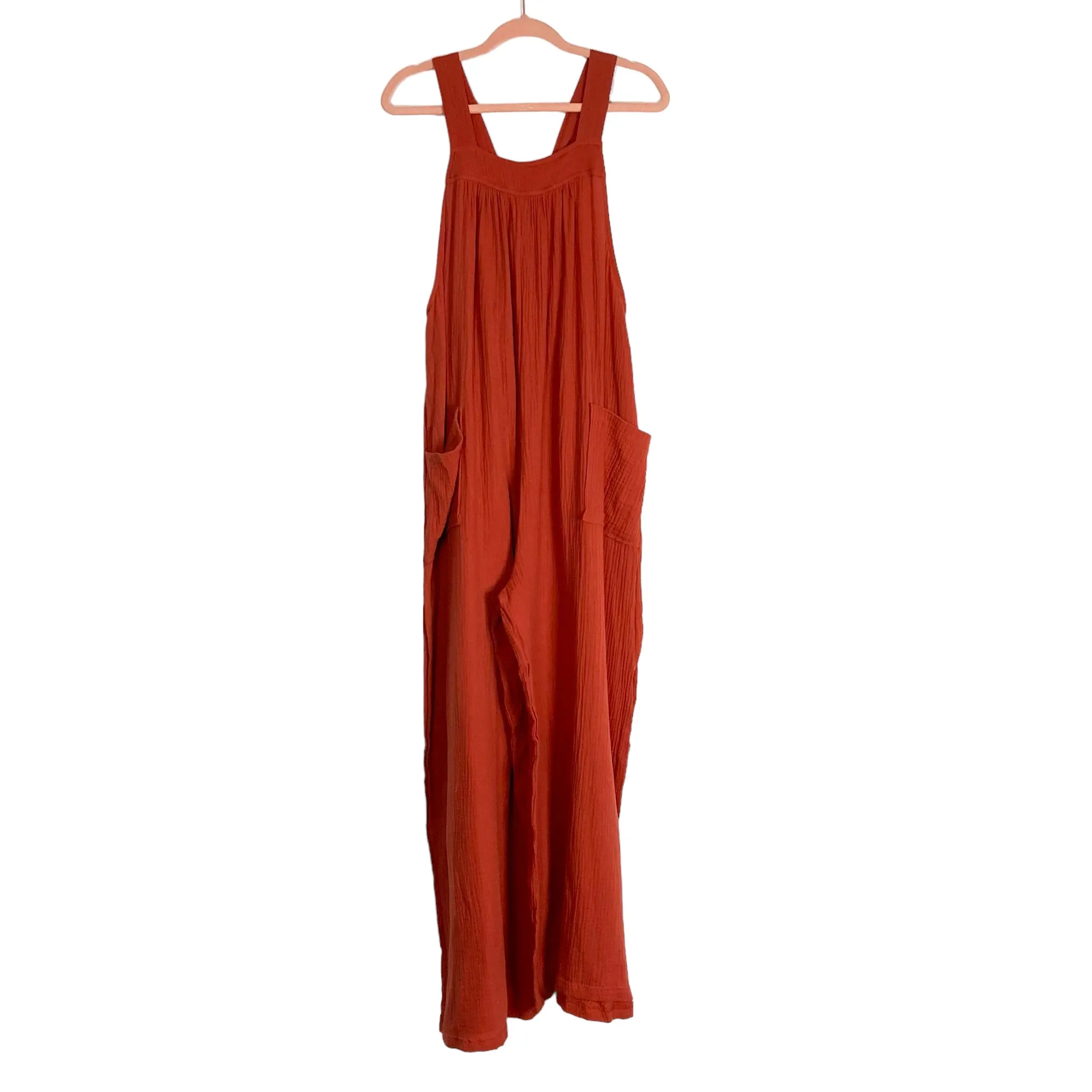 Ces Femme Gauze Tie Back Wide Leg Jumpsuit- Size M