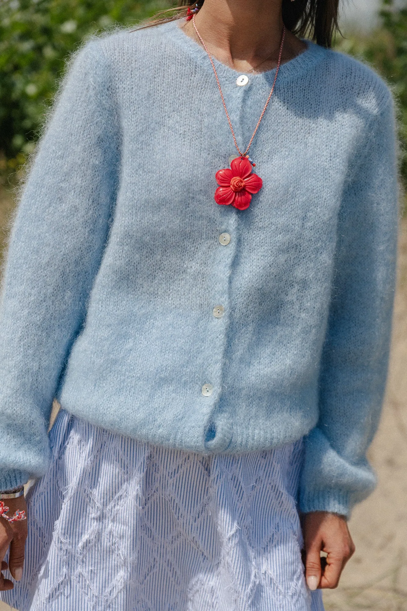 Charlie cardigan sky blue