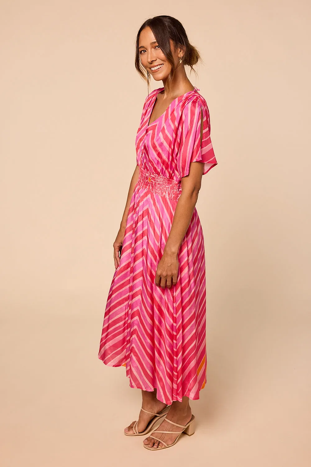 Charlie Maxi Dress in Strawberry Moon