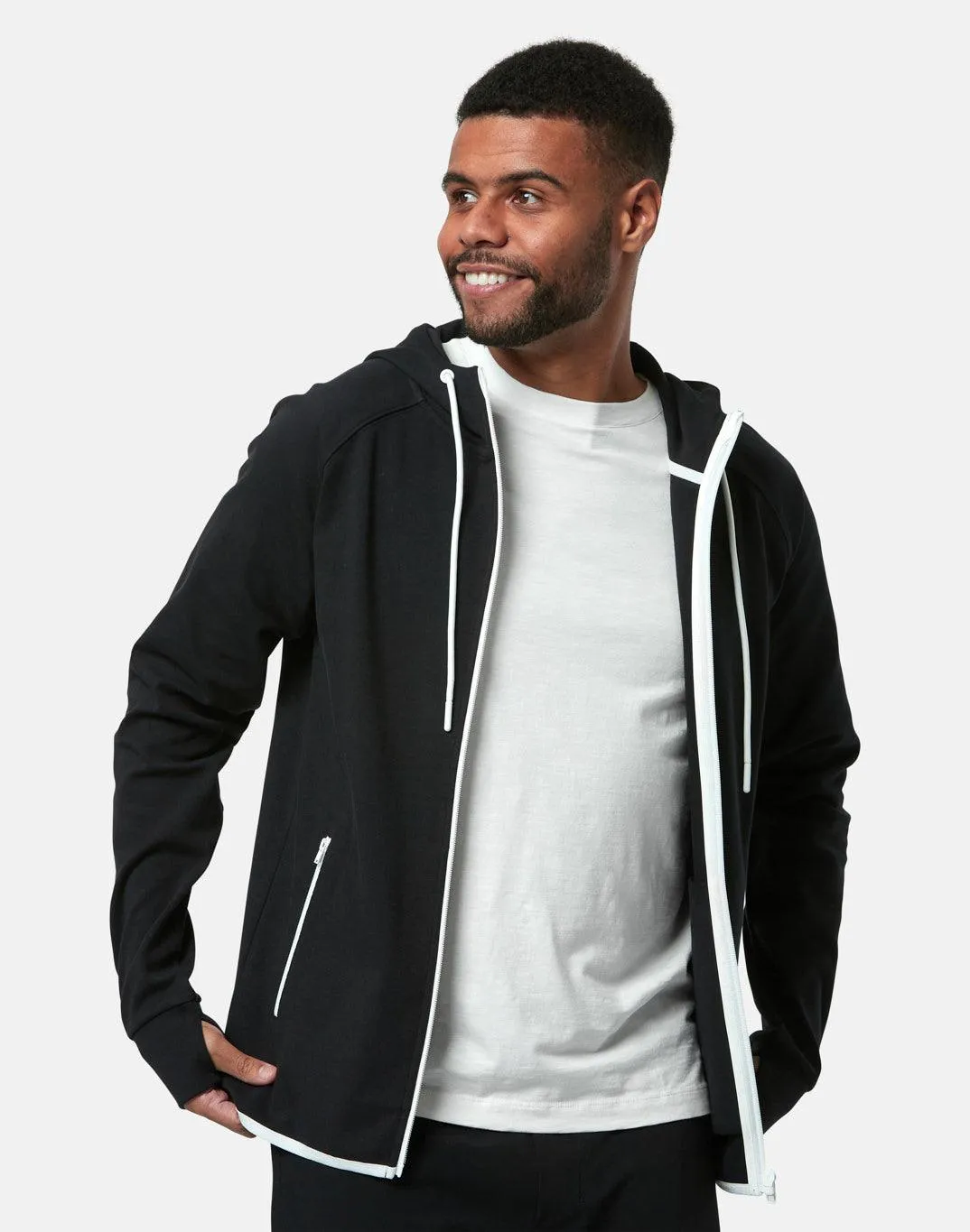 Chill Zip Hoodie in Black