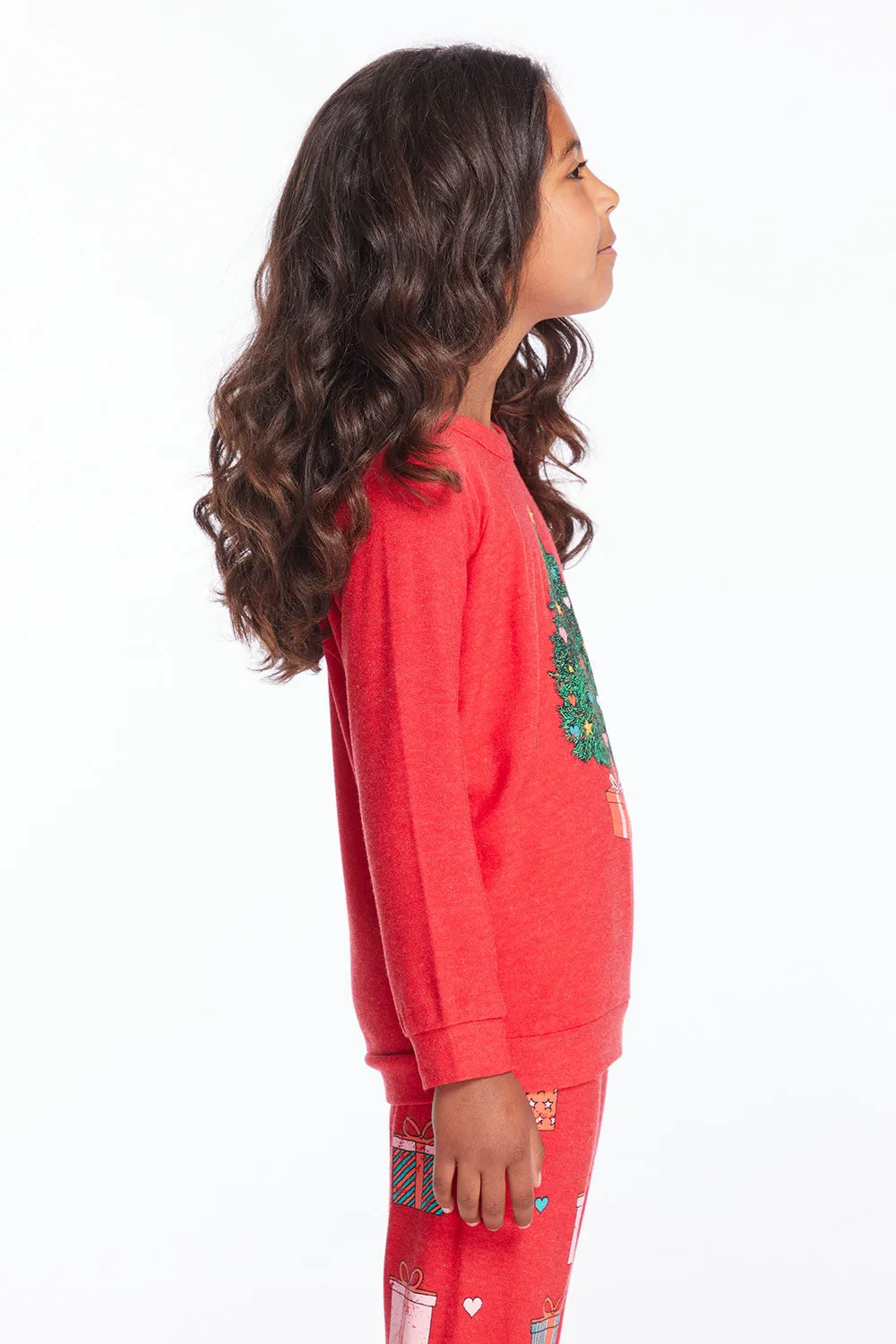 Christmas Tree Girls Pullover