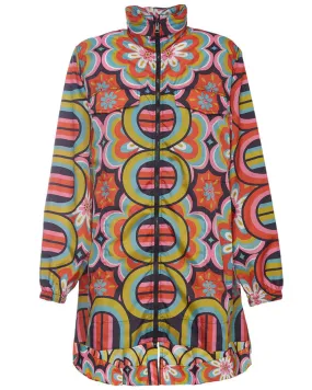 Ciccio Rosso Print Rain Parka