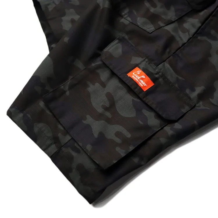 Cookman Chef Short Pants Cargo - Ripstop : Woodland Camo Black