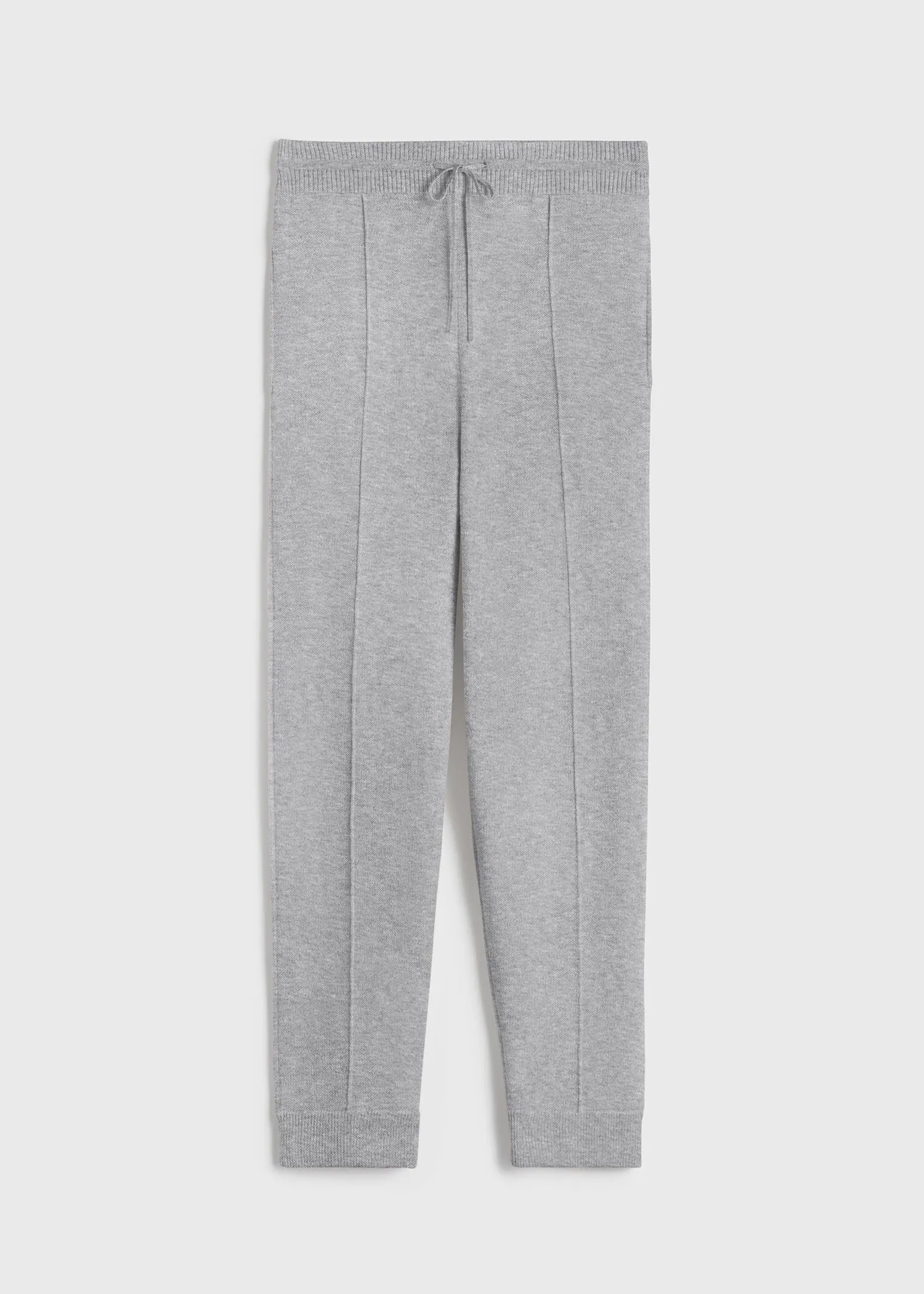 Cotton cashmere sweatpants grey melange