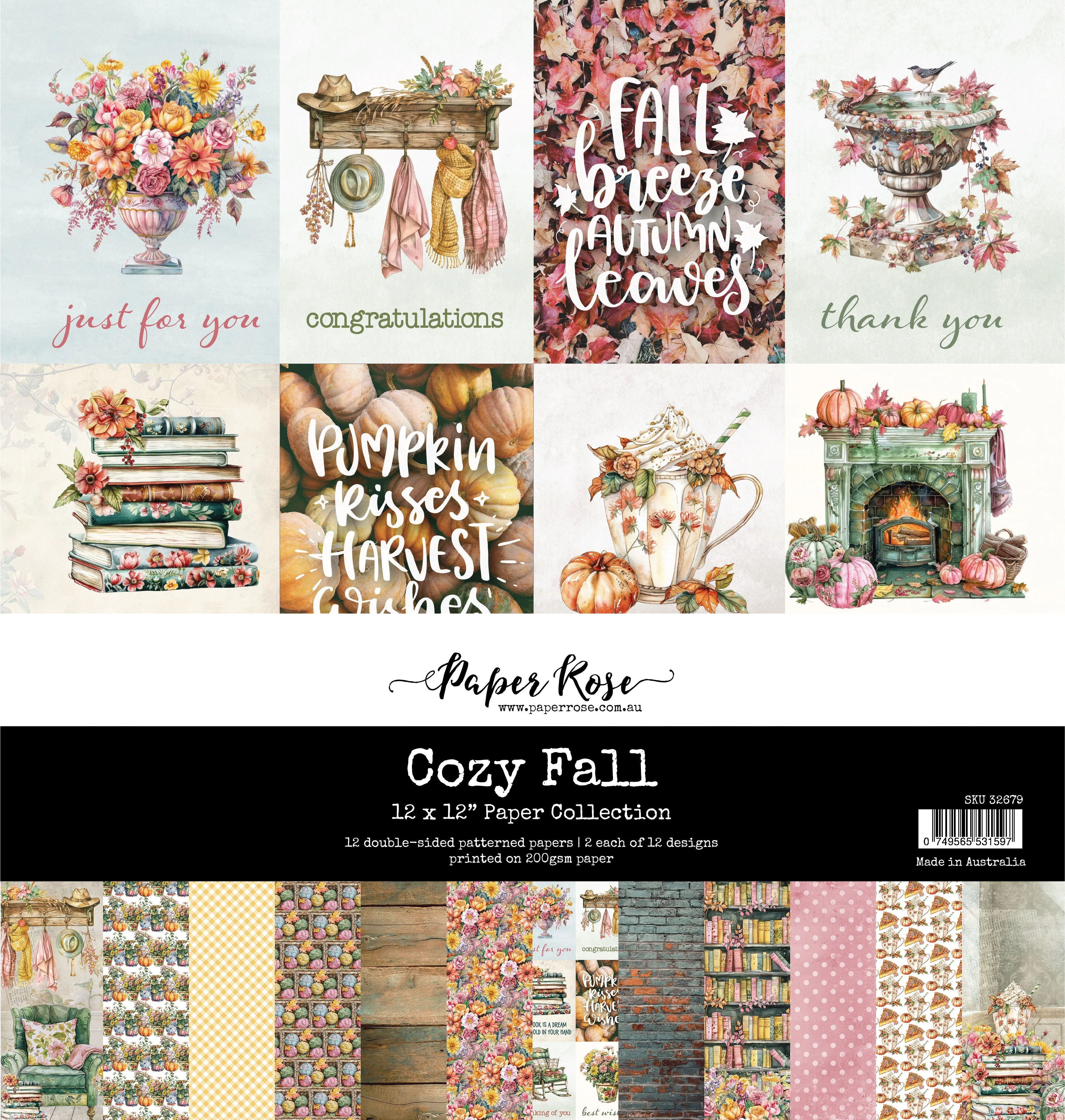 Cozy Fall 12x12 Paper Collection 32679