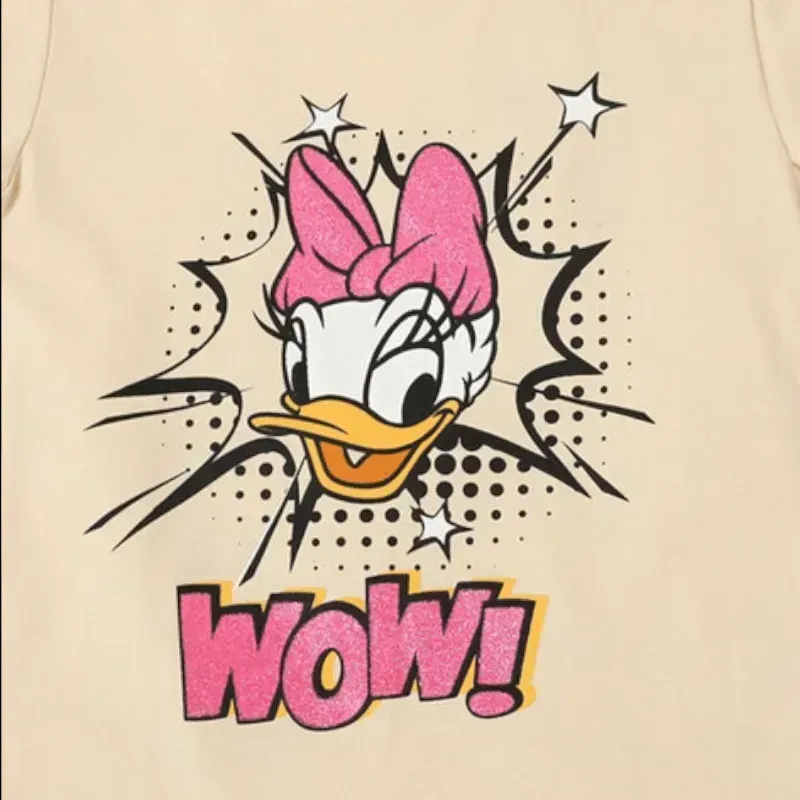 Daisy Duck Graphic Print Round-Neck T-shirt