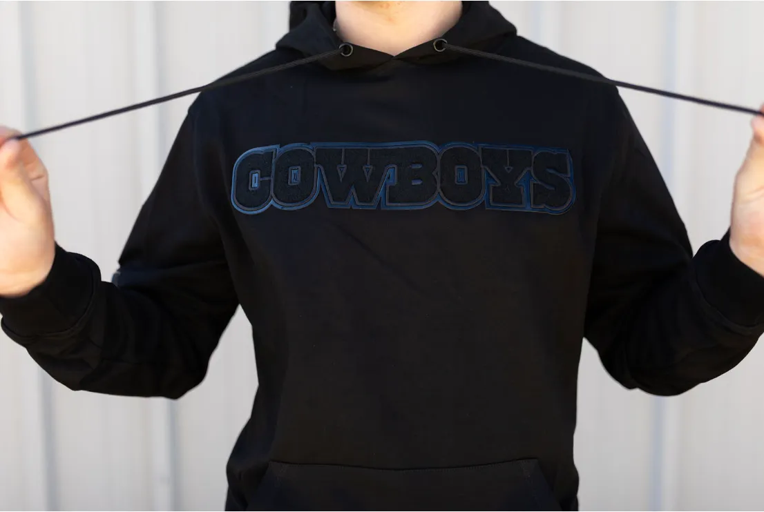 Dallas Cowboys Triple Black DK PO Hoodie