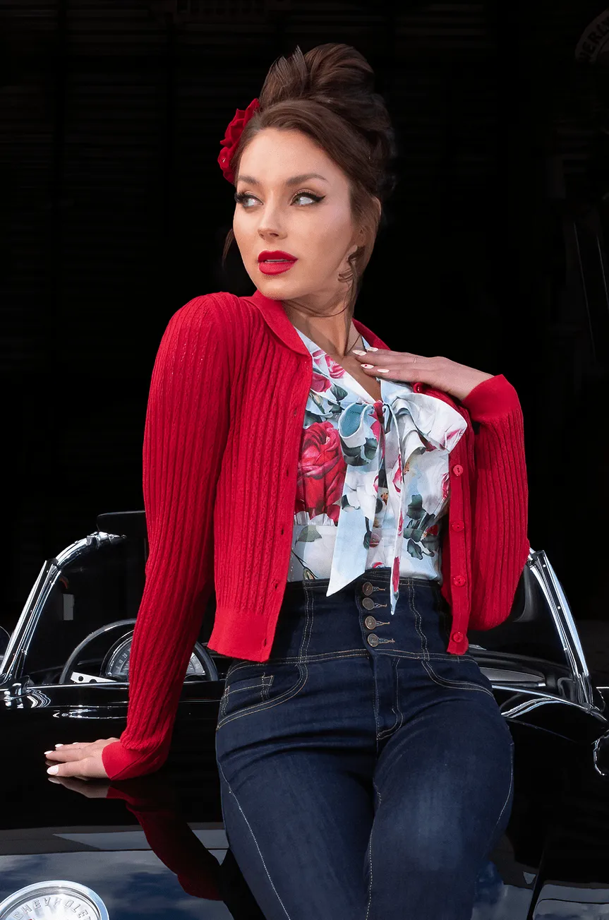 D'Amour Dickens Cardigan (Red)