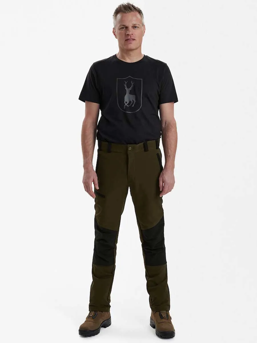 DEERHUNTER Strike Full Stretch Trousers - Mens - Fallen Leaf/Black