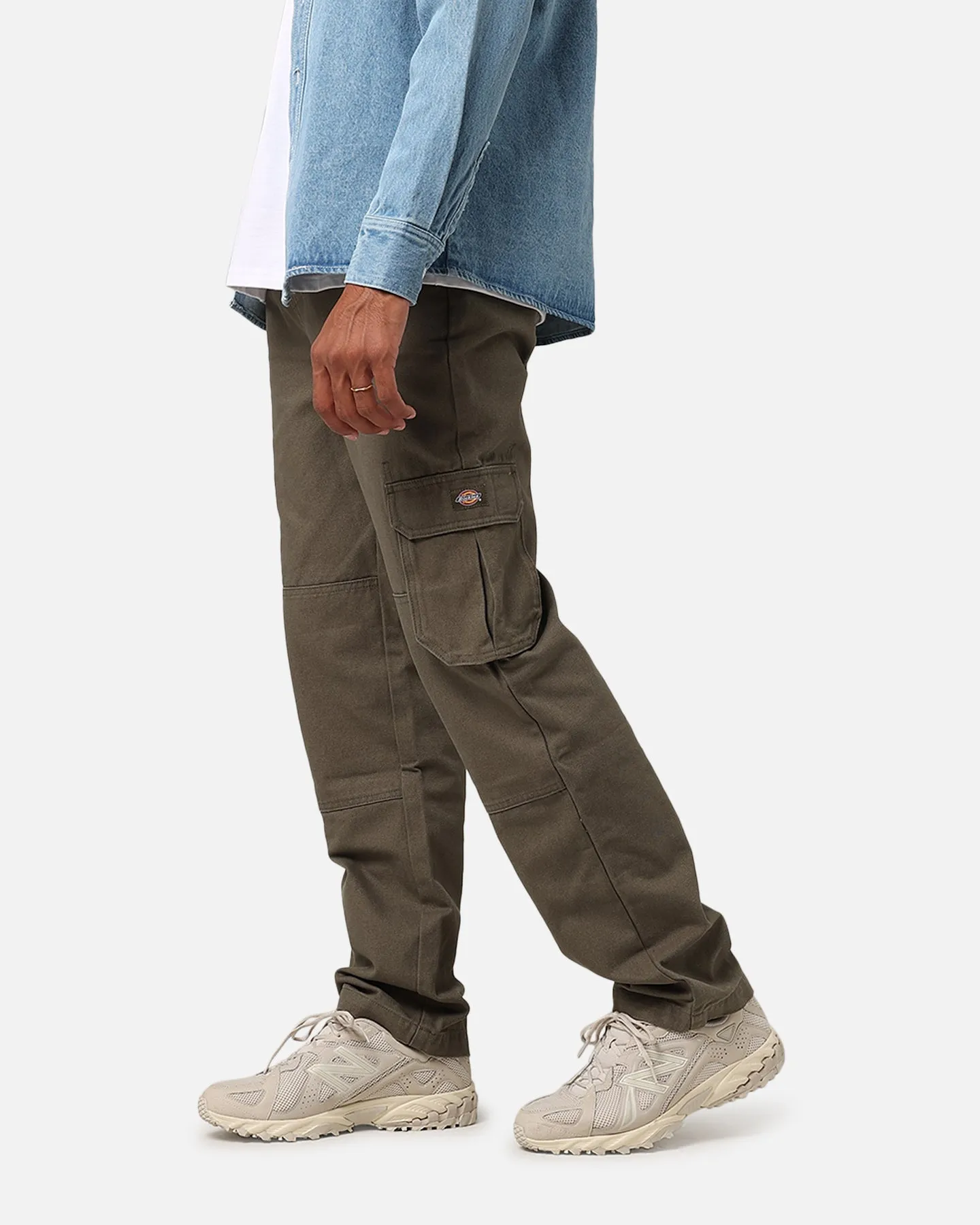 Dickies 85-283 Cargo Canvas Pants Washed Dark Khaki