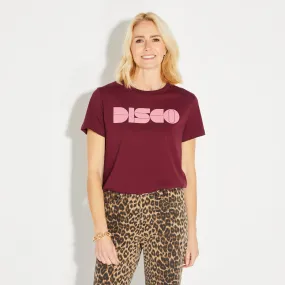 Disco Tshirt Burgundy