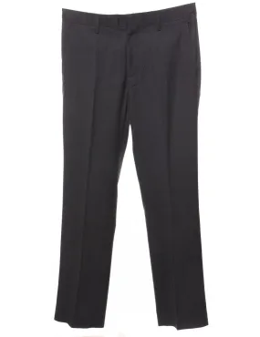 DKNY Black Striped Trousers - W33 L30