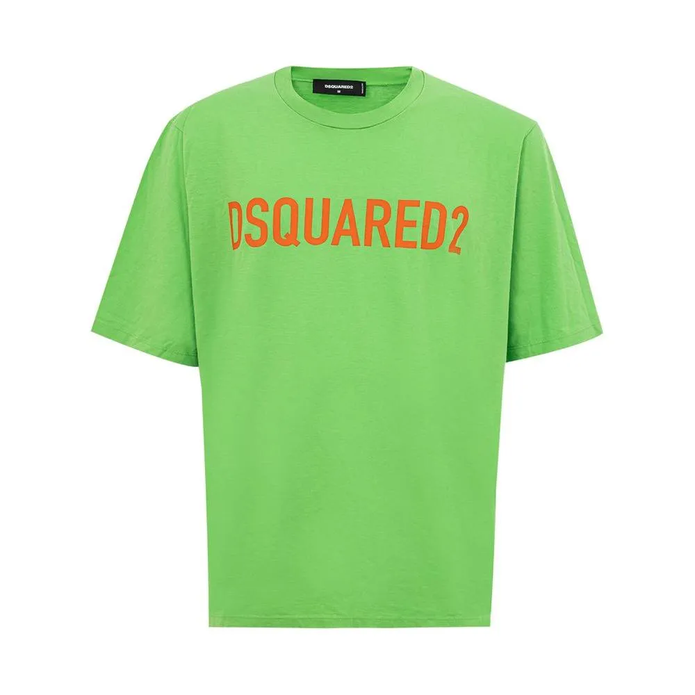 Dsquared² Electric Green Cotton Tee for Men