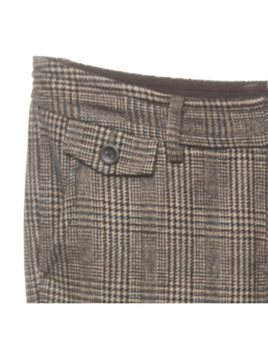 Eddie Bauer Grey Dogtooth Trousers - W32 L31