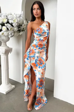 Elianna Maxi Dress - Blue Floral