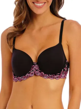 Embrace Lace Contour Bra - Black/Berry Multi