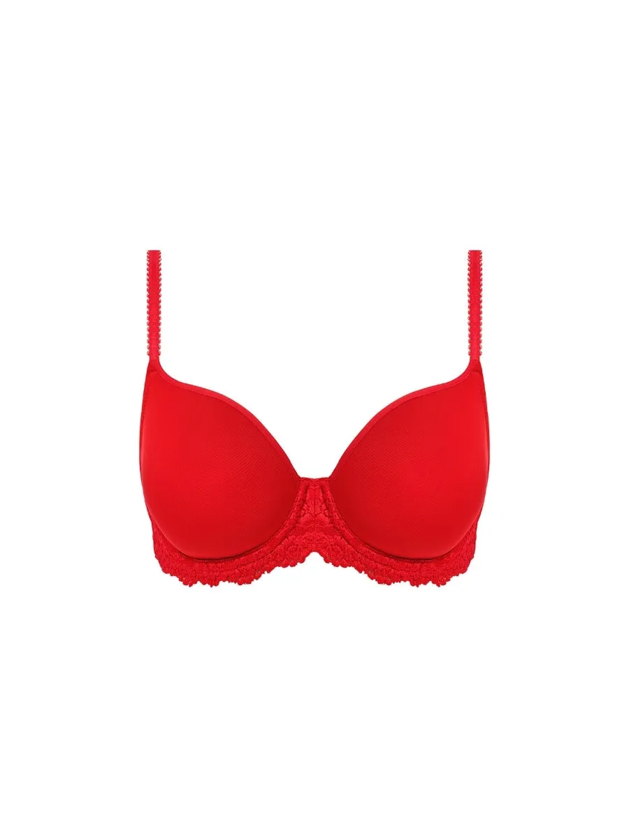 Embrace Lace Contour Bra - Equestrian Red