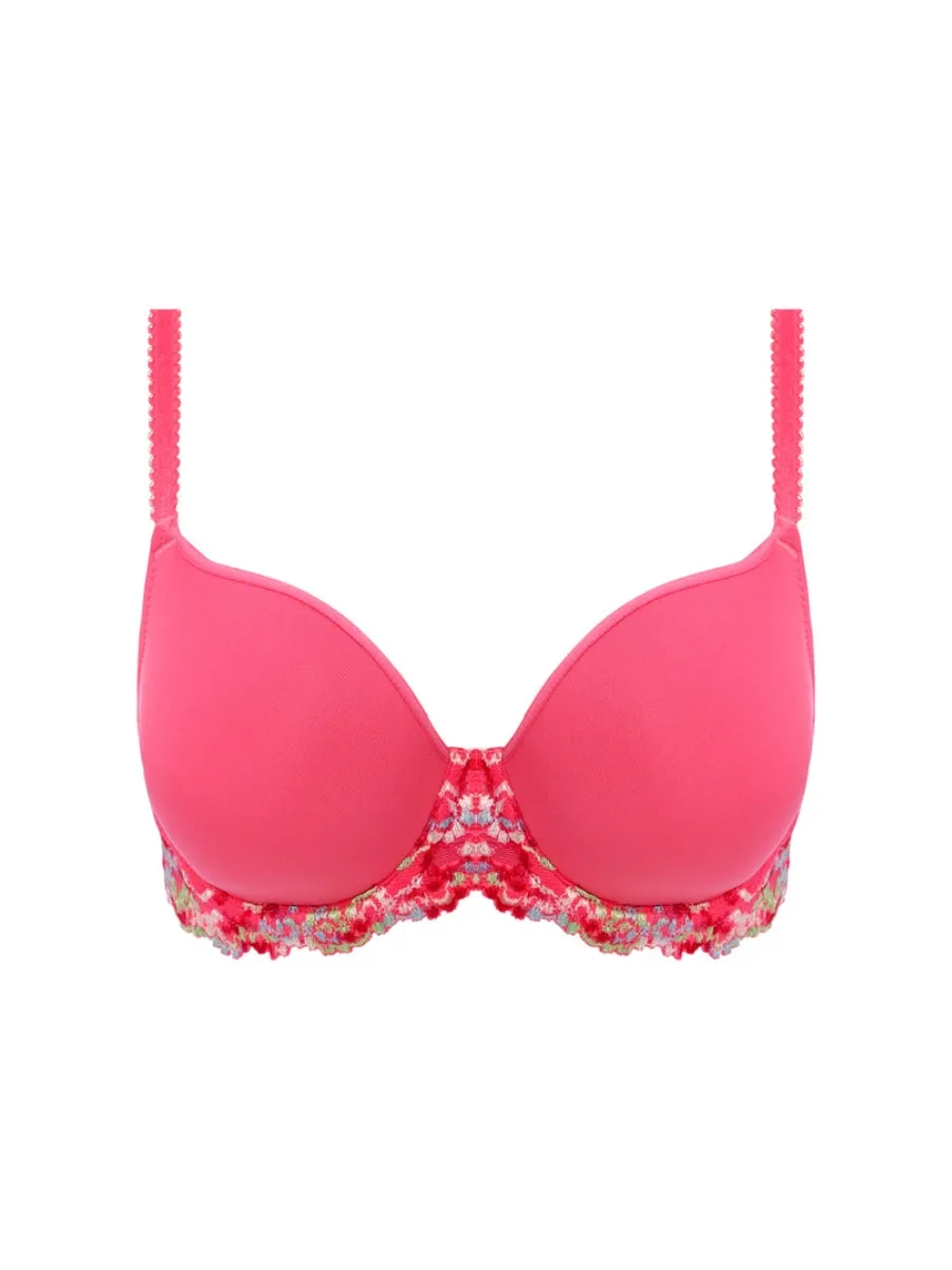 Embrace Lace Contour Bra - Hot Pink/Multi