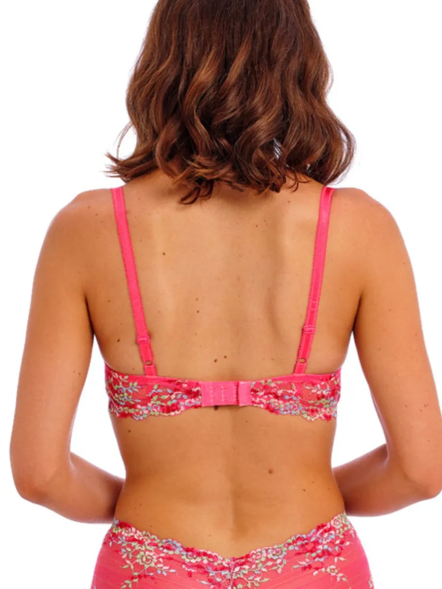 Embrace Lace Contour Bra - Hot Pink/Multi