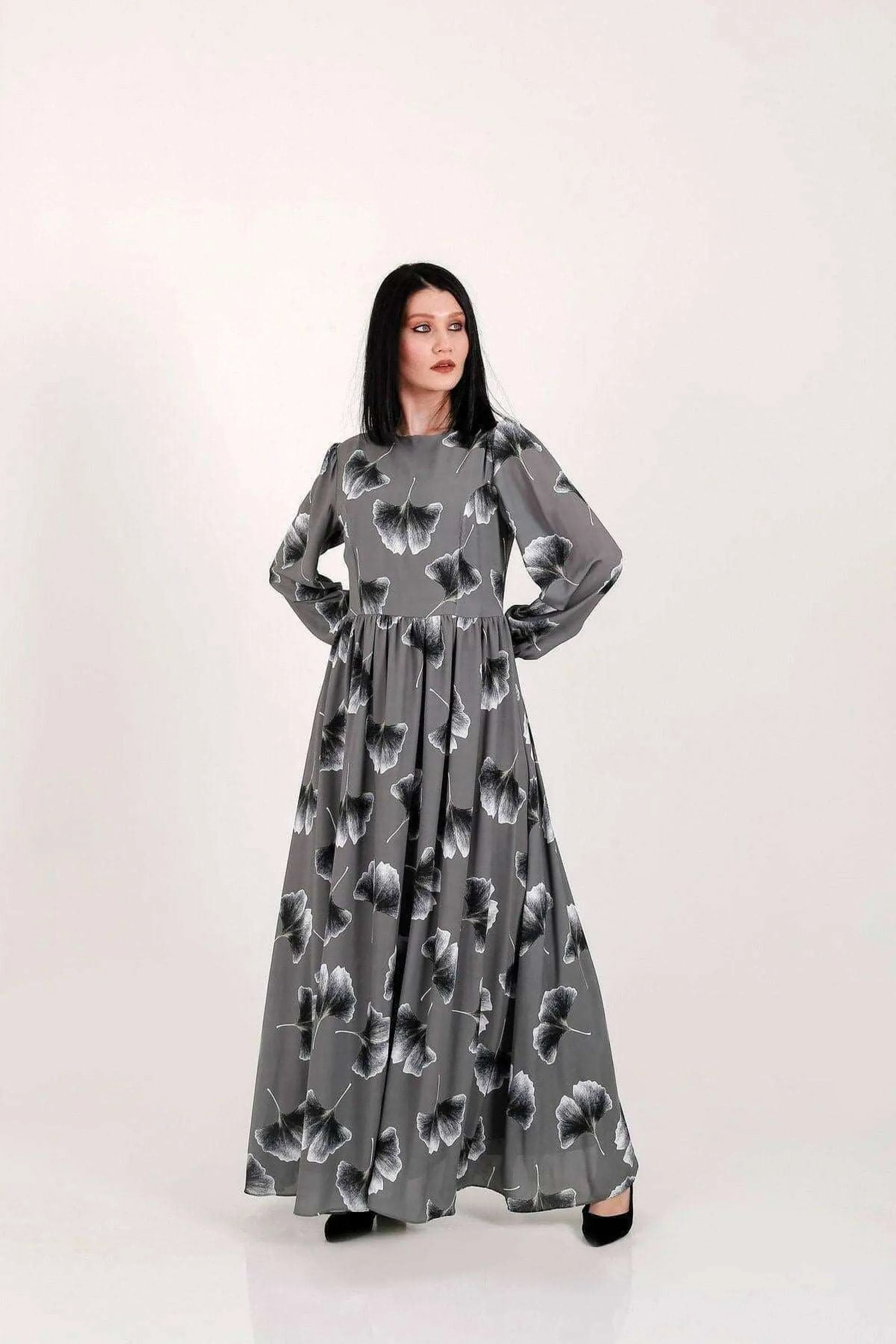 Emma Long Maxi Dress with Long Sleeves