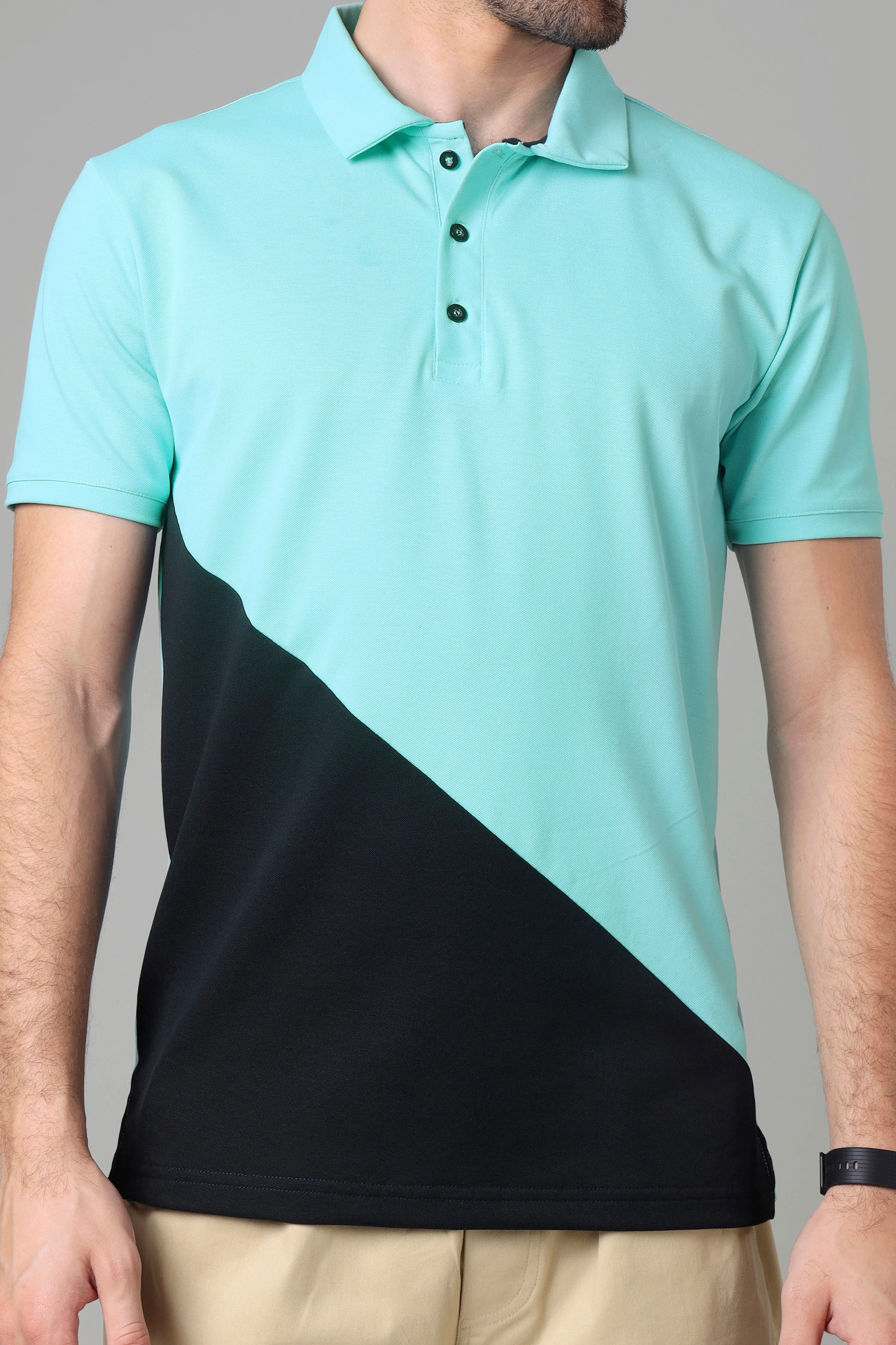 Exclusive Arctic Blue Smart Polo T-Shirt For Men