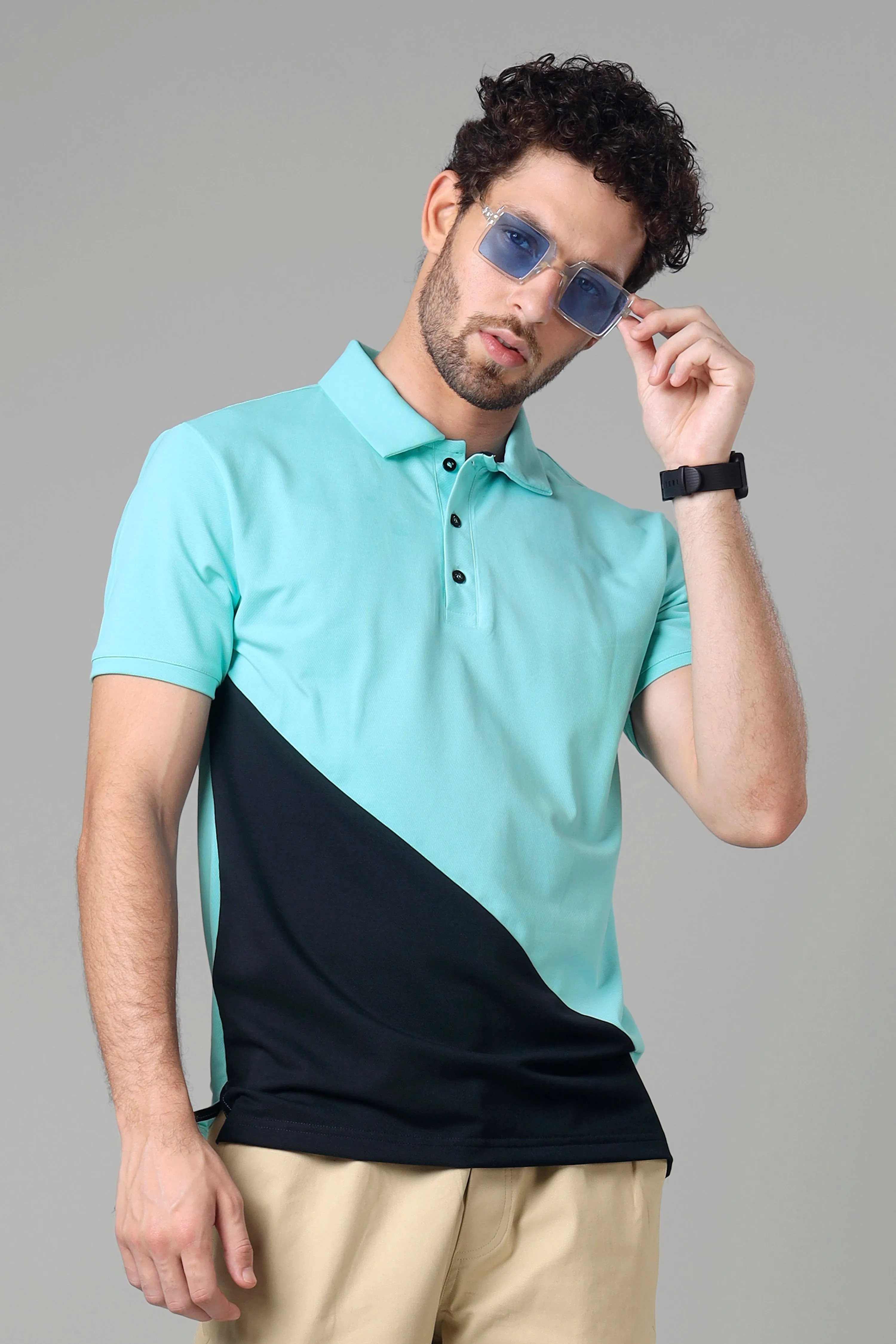 Exclusive Arctic Blue Smart Polo T-Shirt For Men