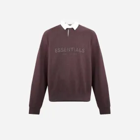 FEAR OF GOD ESSENTIALS PLUM PULLOVER POLO TEE