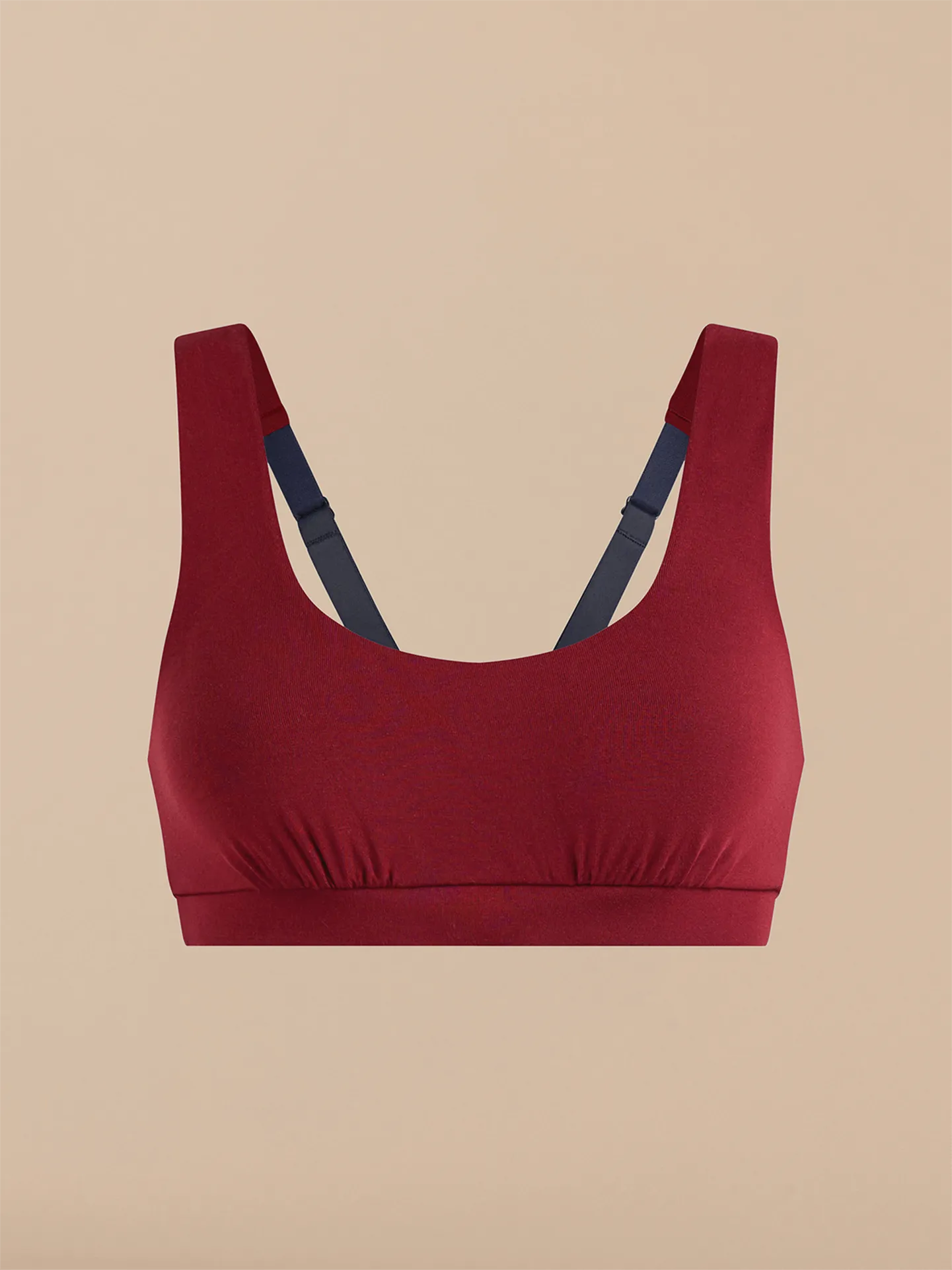 FeelFree Square Neck Bralette | Cabernet/Cabernet