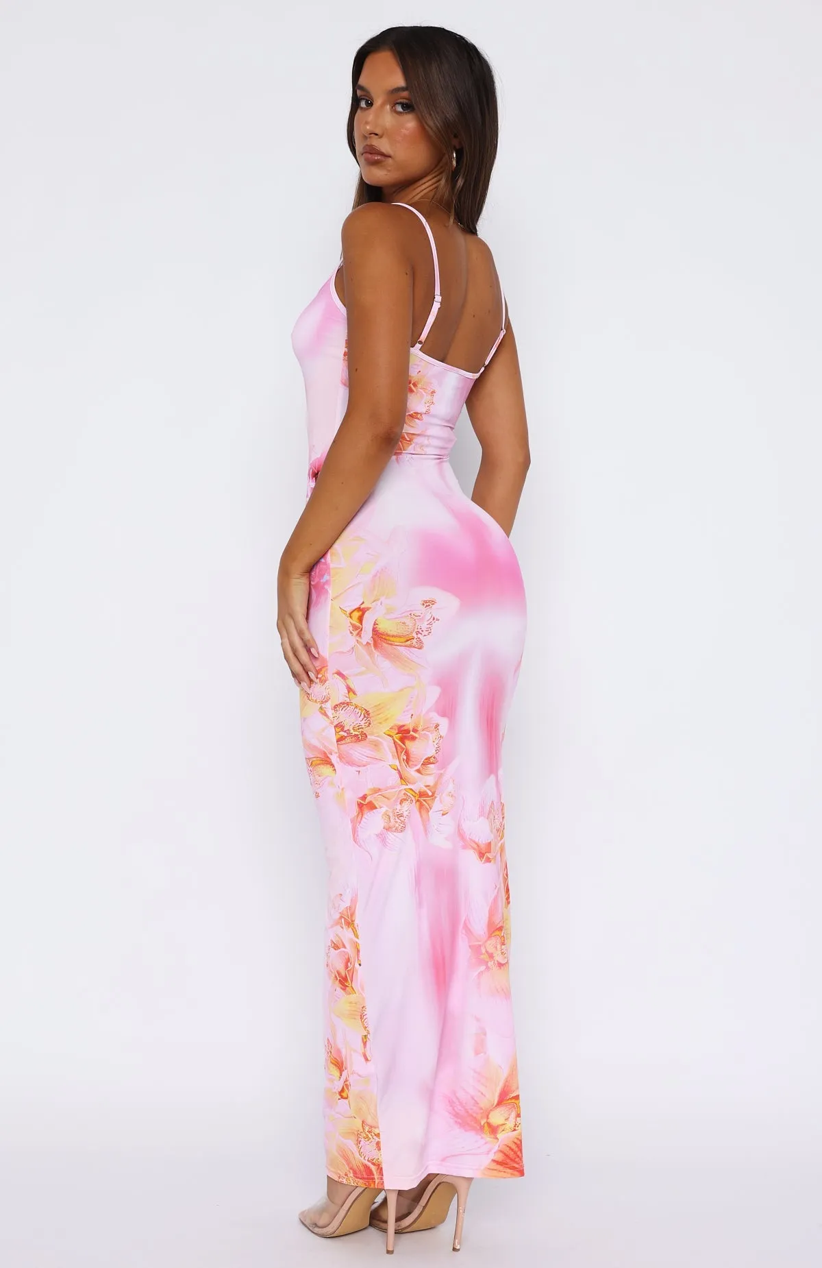 Feeling The Heat Maxi Dress Pink Sherbet