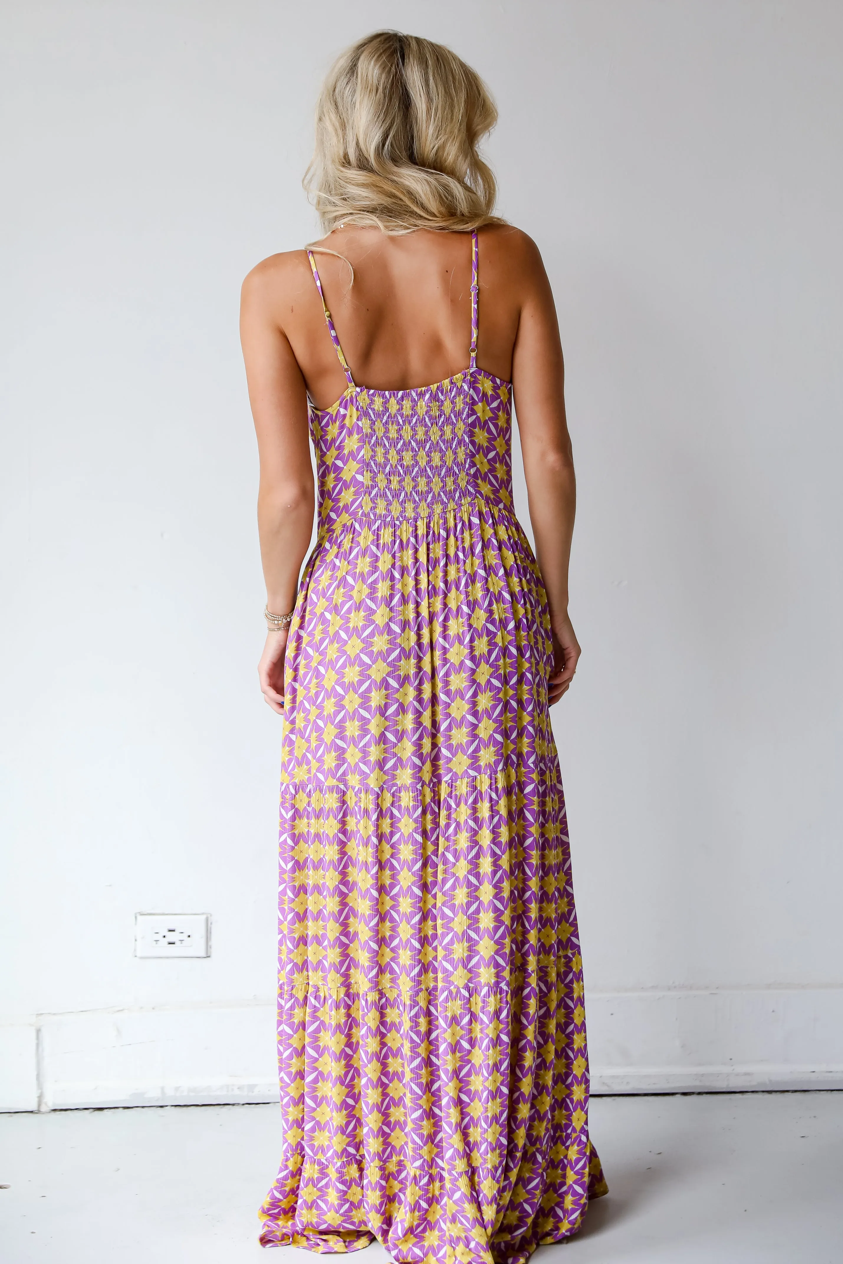 FINAL SALE - Easily Radiant Purple Tiered Maxi Dress