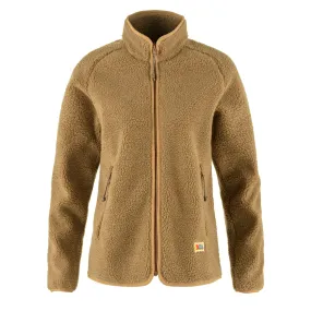 Fjallraven Womens Vardag Pile Fleece Buckwheat Brown