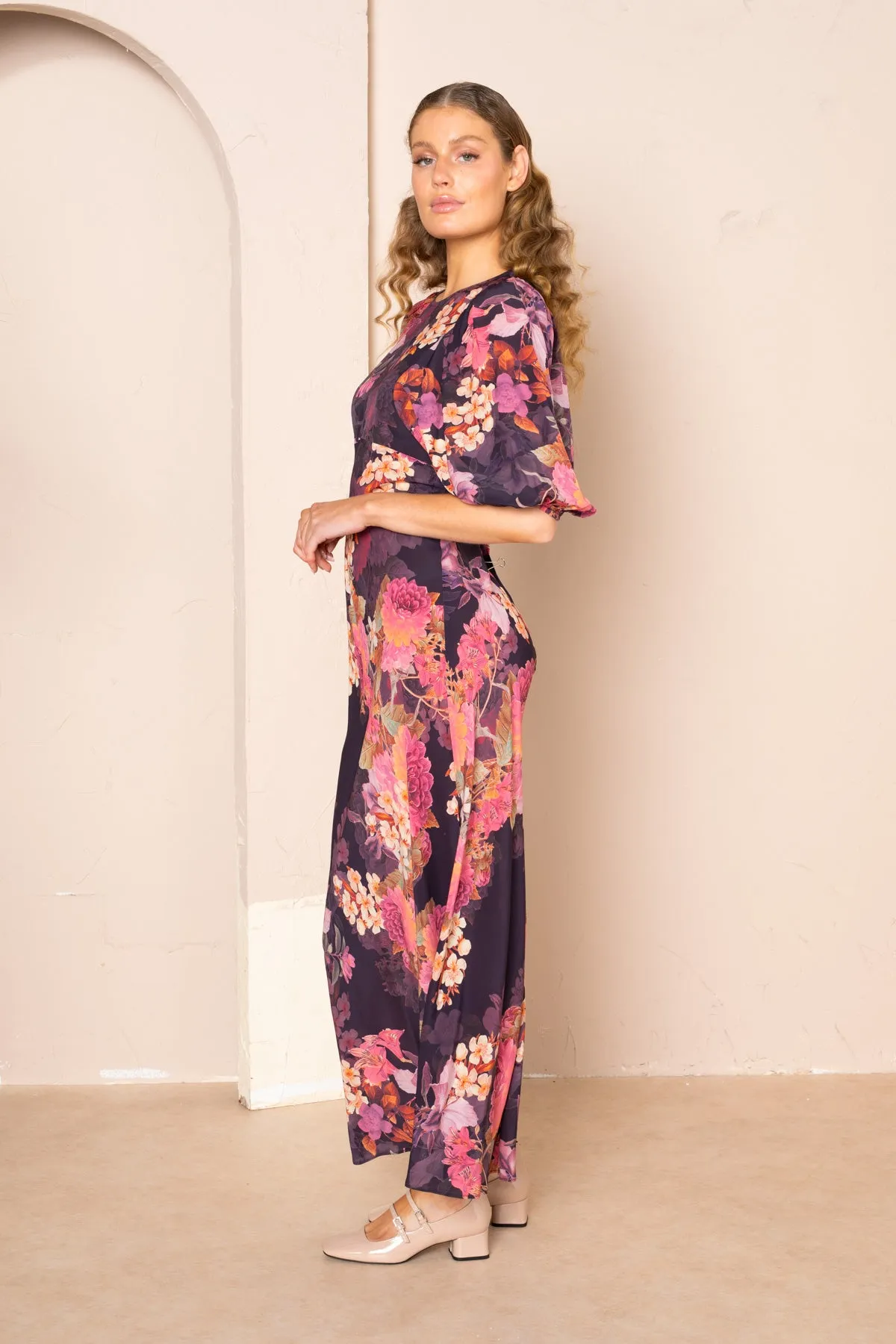 Florence Bias Cut Maxi Dress