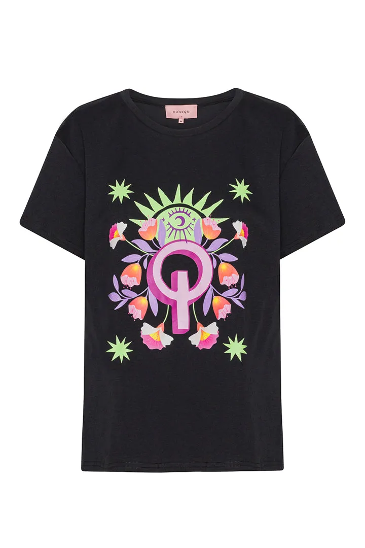 Flowerchild T-shirt - Black