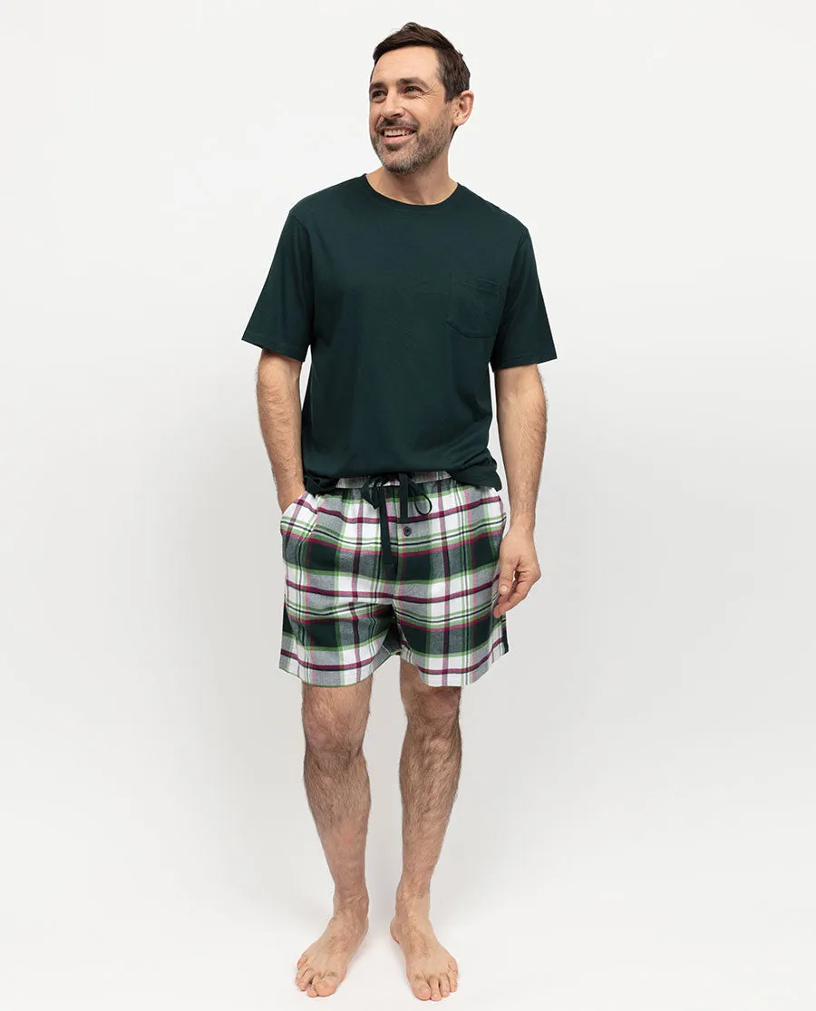 Forrest Mens Brushed Check Shorts