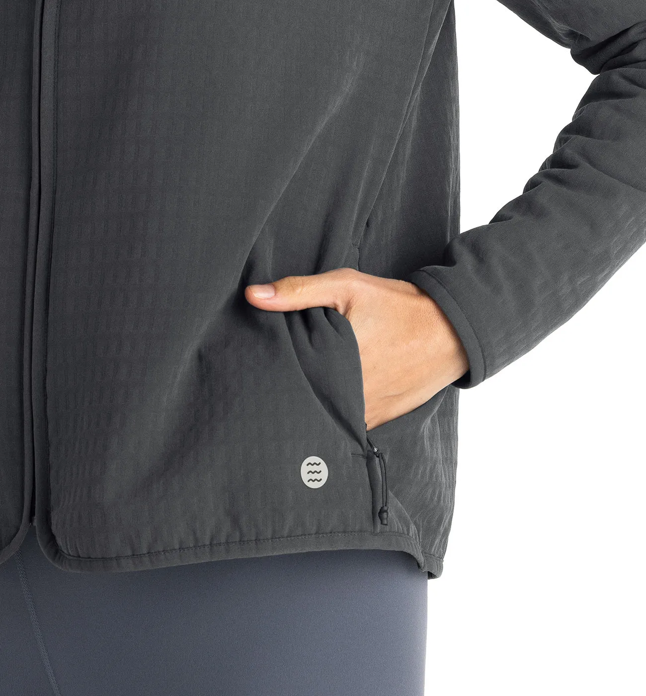 Free Fly W Gridback Fleece Jacket BLACK SAND