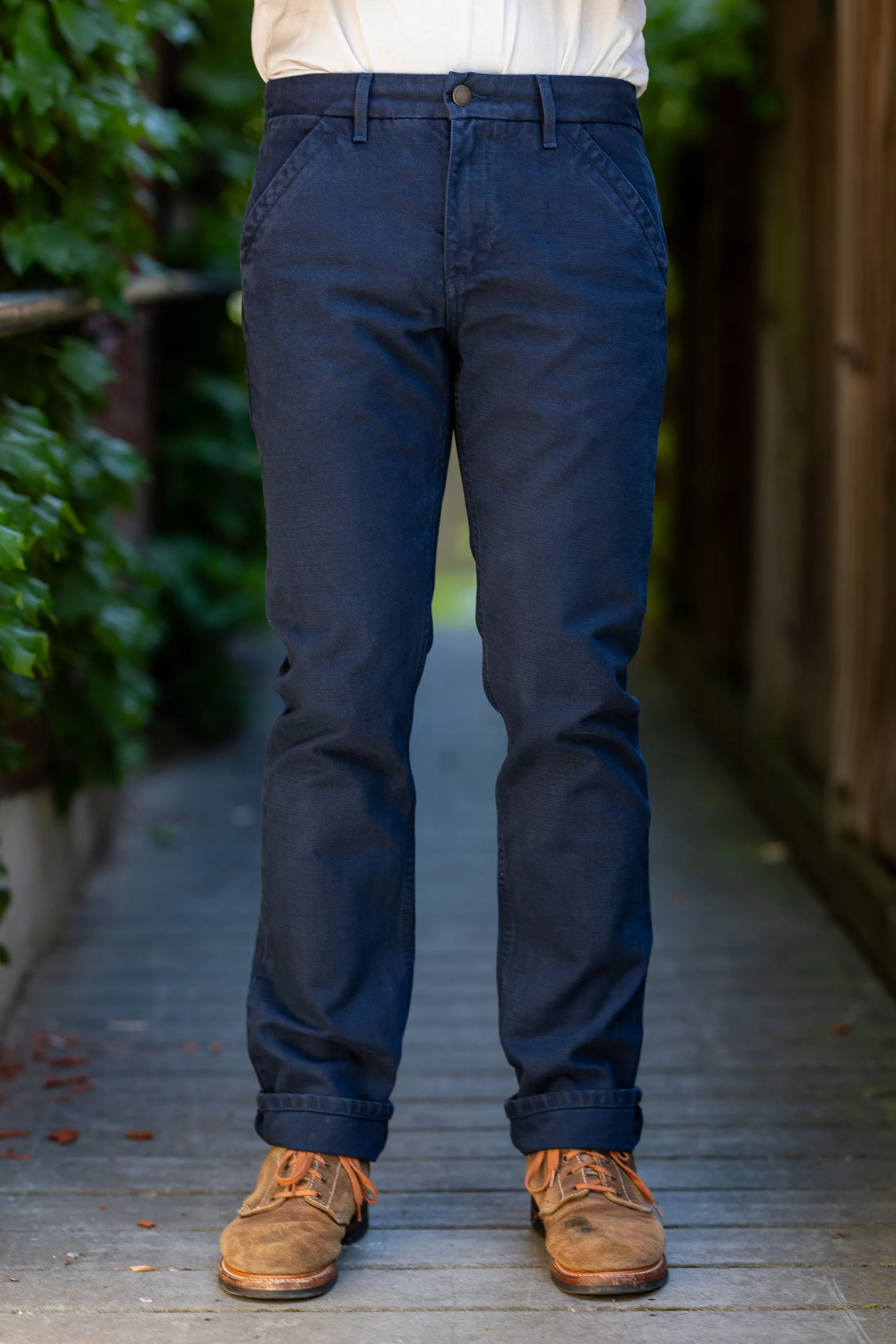 Freenote Cloth Workers Chino Slim Fit - 14oz Slub Navy