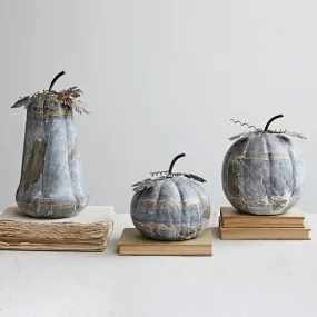 Galvanized Metal Pumpkins