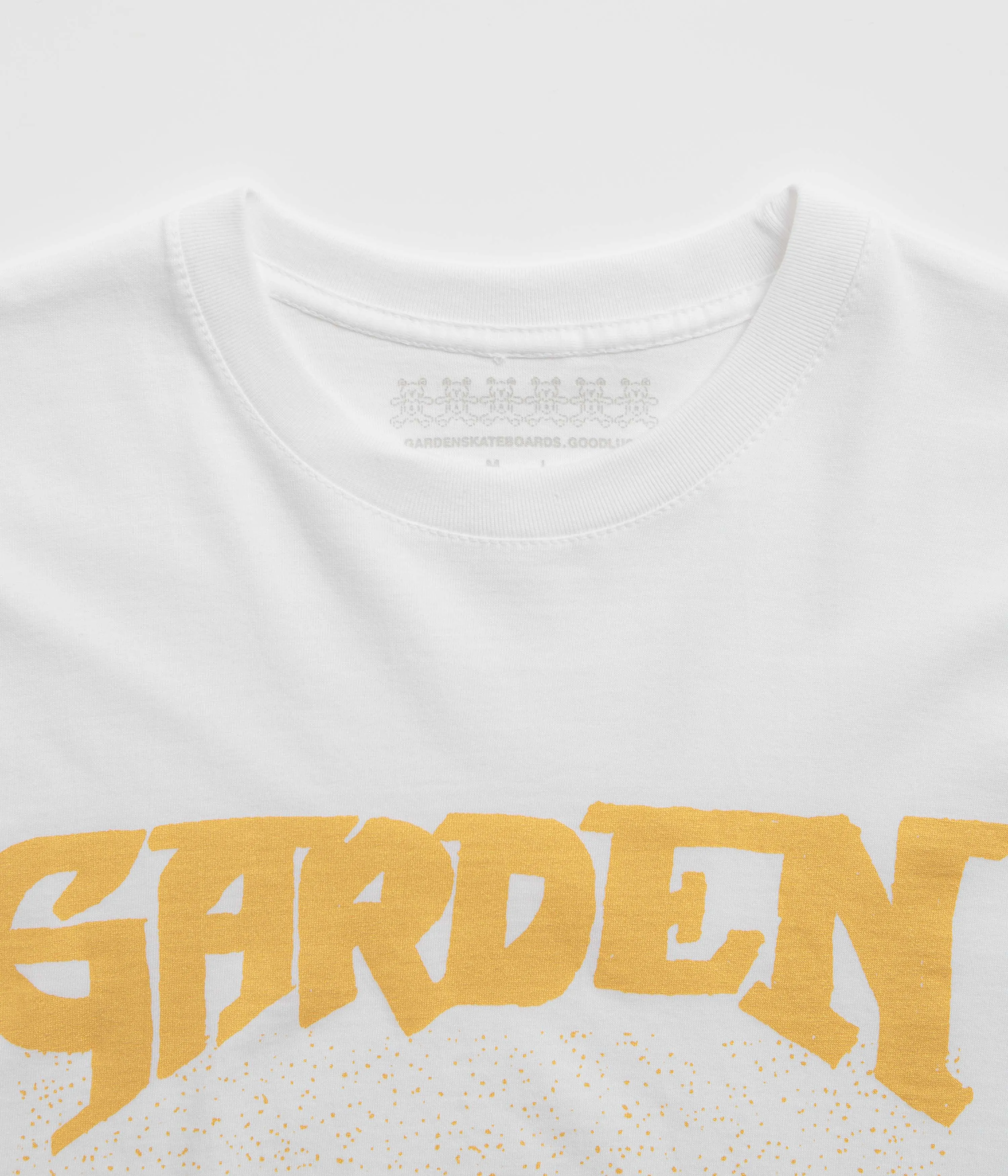 Garden Not A Race T-Shirt - White / Gold