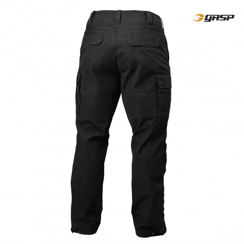 GASP Rough Cargo Pants - Wash Black